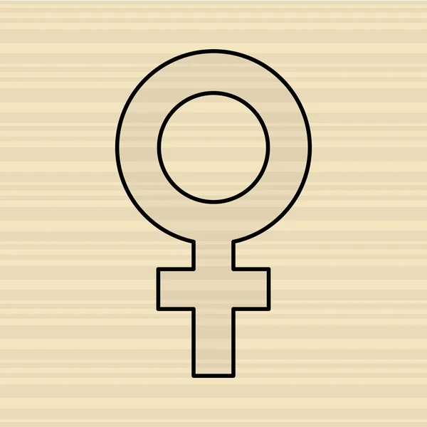 Female symbol  design — Stock Vector