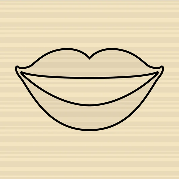 Mouth icon design — Stock Vector