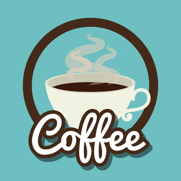 Delicioso diseño de café — Vector de stock