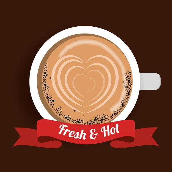 Delicioso diseño de café — Vector de stock