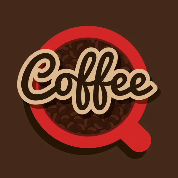 Délicieux design de café — Image vectorielle