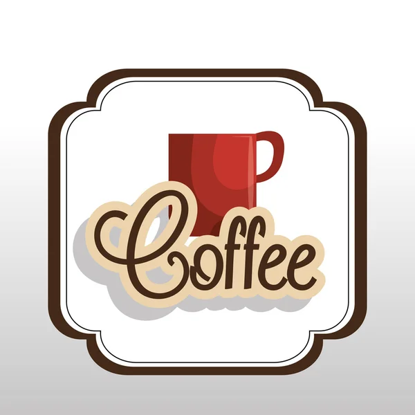 Délicieux design de café — Image vectorielle