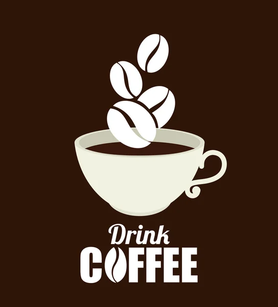 Delicioso diseño de café — Vector de stock