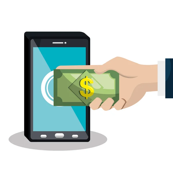 Мобильный банкинг — стоковый вектор