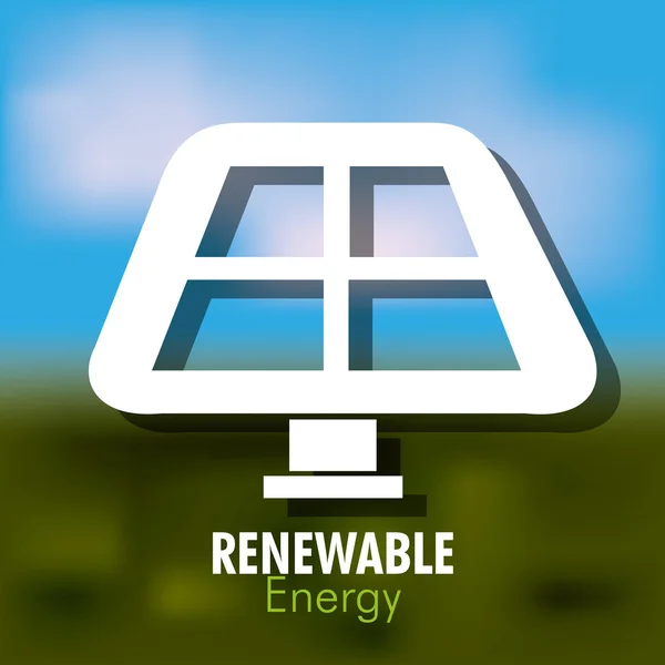 Diseño de energías renovables — Vector de stock