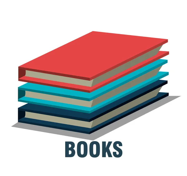 Ler livros design —  Vetores de Stock