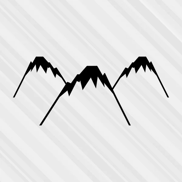 Góry ikona designu — Wektor stockowy