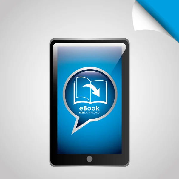 E-book design de download — Vetor de Stock