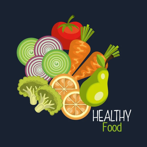 Healthy food  design — Stock Vector