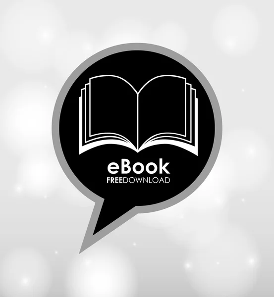 E-book Pobierz projekt — Wektor stockowy