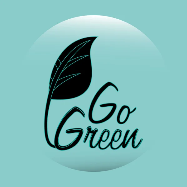 Go Green Design — Stockvektor