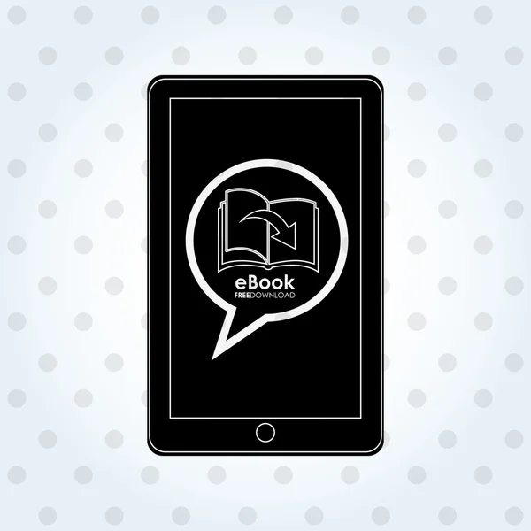 E-book diseño de descarga — Vector de stock