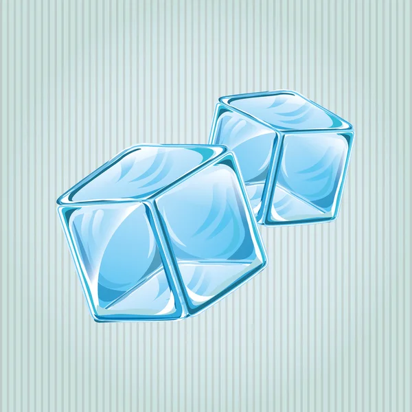 Diseño de cubitos de hielo — Vector de stock