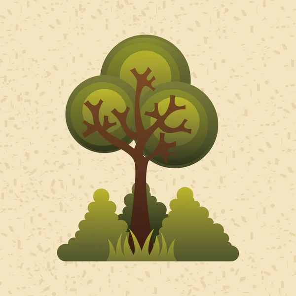 Design icona albero — Vettoriale Stock
