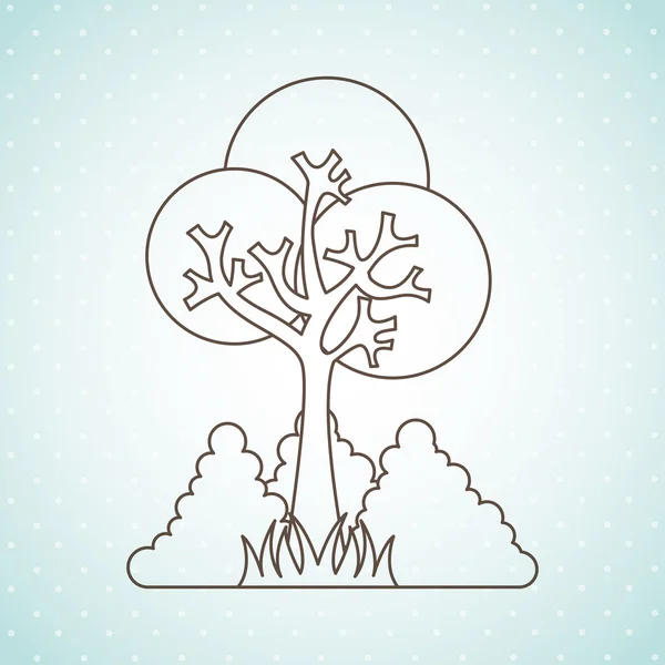 Árbol icono de diseño — Vector de stock