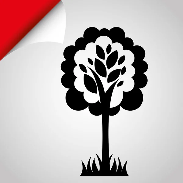 Árbol icono de diseño — Vector de stock