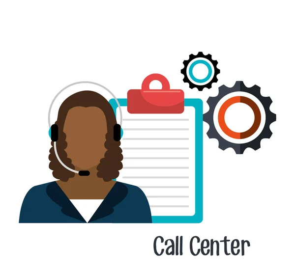 Design de call center — Vetor de Stock