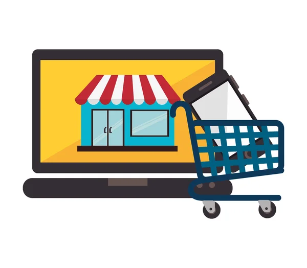 Shopping online-design — Stock vektor