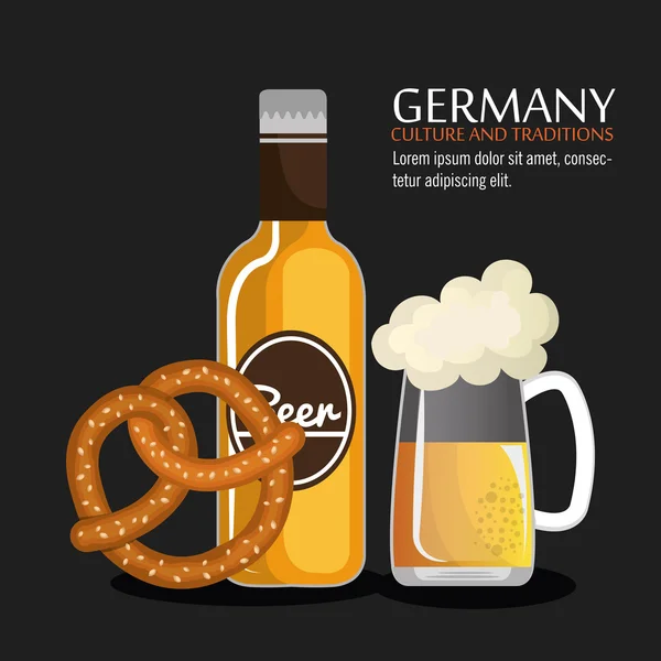 Tysk kultur design — Stock vektor