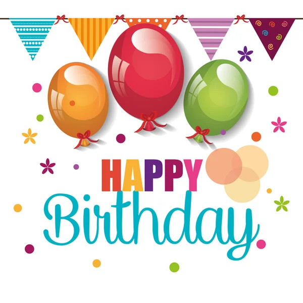 Happy birthday design — Stock Vector