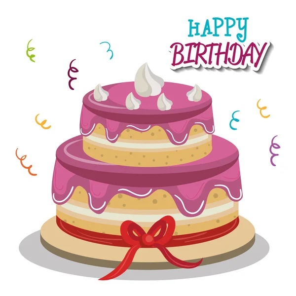 Feliz cumpleaños diseño — Vector de stock