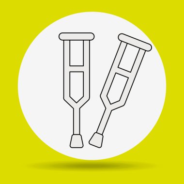 koltuk değneği simgesi tasarım