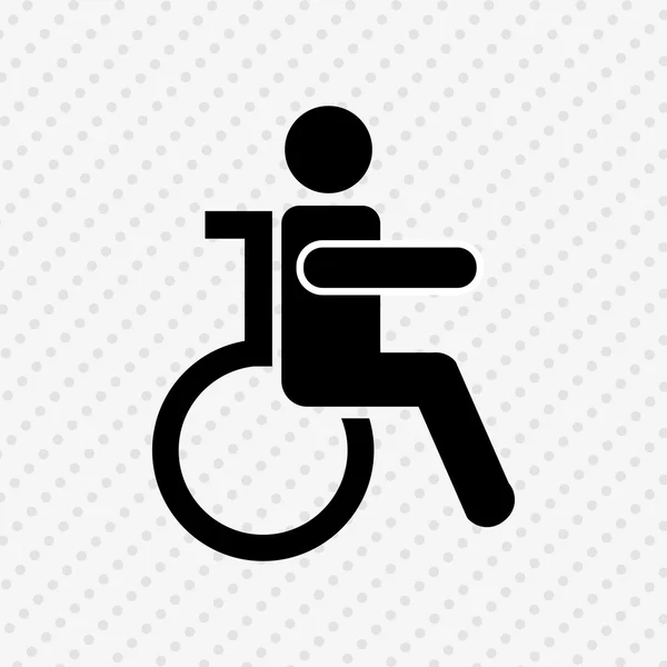 Progettazione di persone disabili — Vettoriale Stock