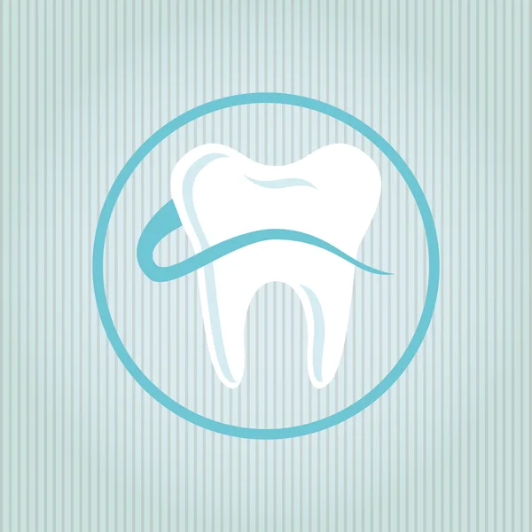 Tandheelkundige zorg pictogram ontwerp — Stockvector