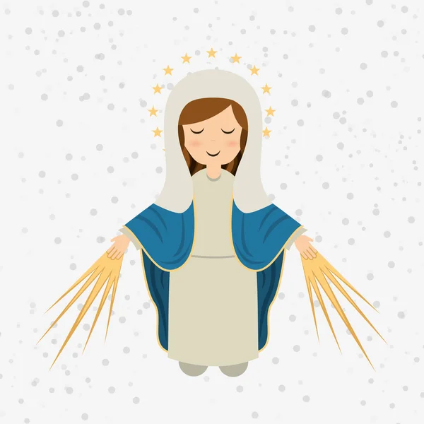 Bendito diseño virgen — Archivo Imágenes Vectoriales