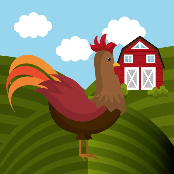 Diseño fresco de granja — Vector de stock