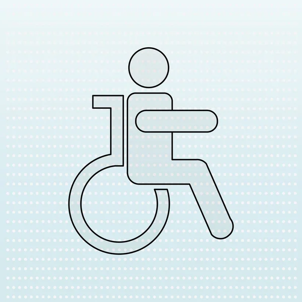 Desenho da pessoa com deficiência —  Vetores de Stock