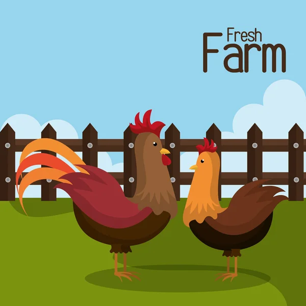 Farm fresh design — Stock Vector