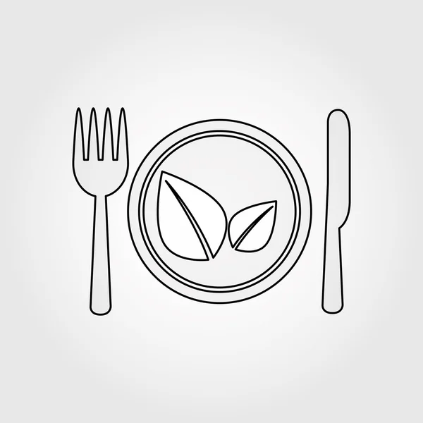 Conception de menu d'aliments sains — Image vectorielle