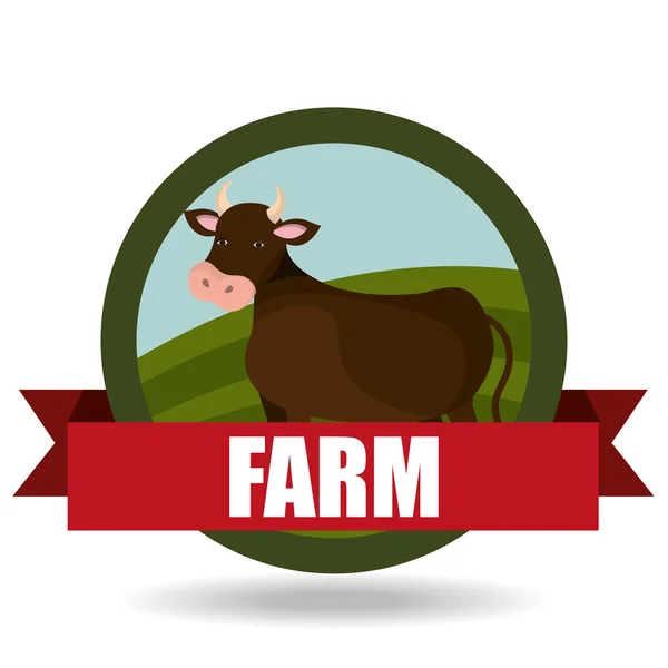 Ferme design frais — Image vectorielle