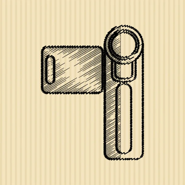 Conception d'icône de caméra — Image vectorielle