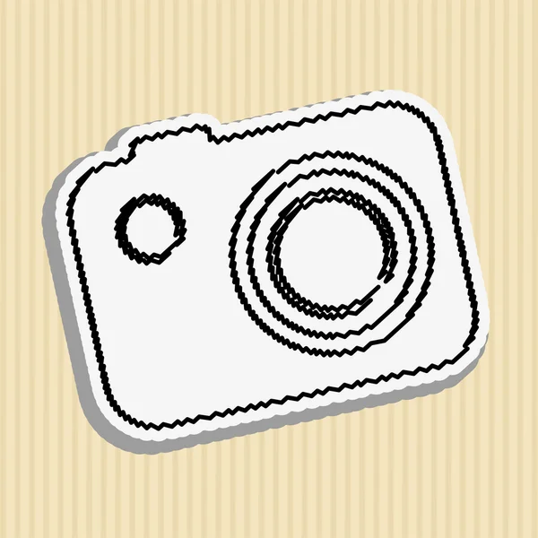 Diseño de iconos de cámara — Vector de stock