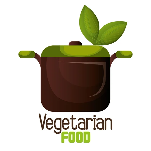 Vegetarisches Menüdesign — Stockvektor