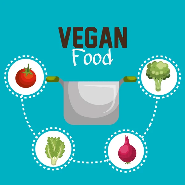 Vegetarisk mat menyn design — Stock vektor
