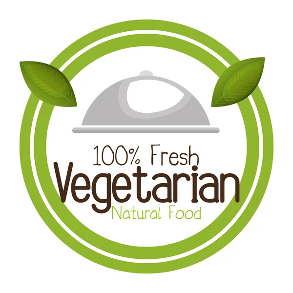 Conception de menus végétariens — Image vectorielle