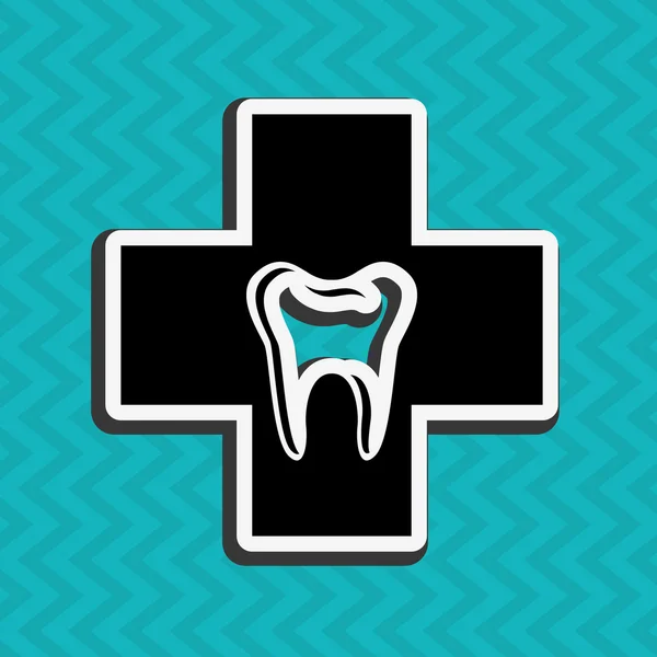 Οδοντιατρική περίθαλψη εικονίδιο σχεδιασμός — Διανυσματικό Αρχείο