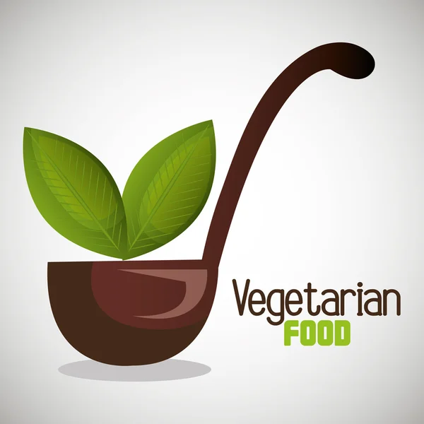 Menù vegetariano design — Vettoriale Stock