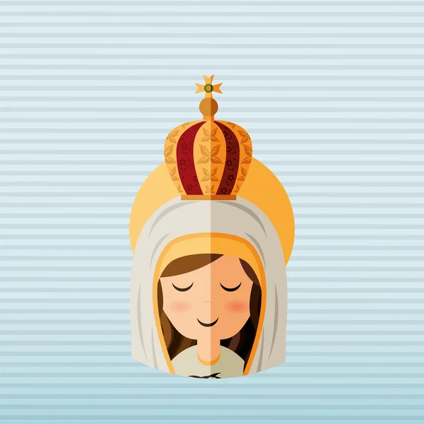 Blessed virgin design — Stock Vector