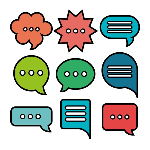 People talking design — Stock Vector