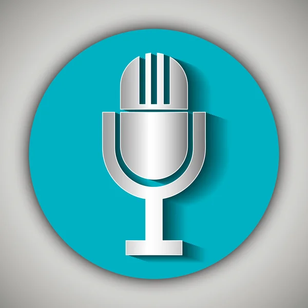 Microphone icon  design — Stock Vector