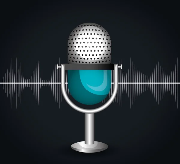 Microphone icon  design — Stock Vector