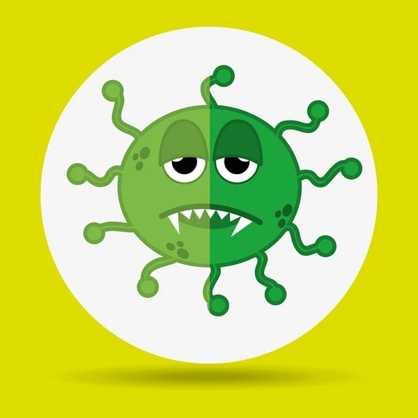 Bacterium icon design — Stock Vector