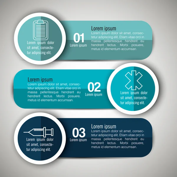 Medische infographics ontwerp — Stockvector