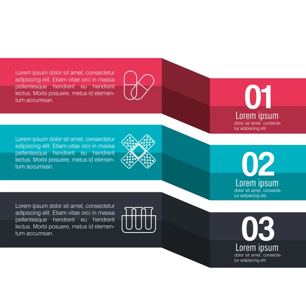 Ιατρική infographics σχεδιασμού — Διανυσματικό Αρχείο