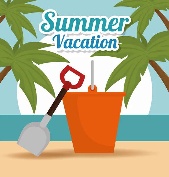 Summer vacations design — Stock Vector