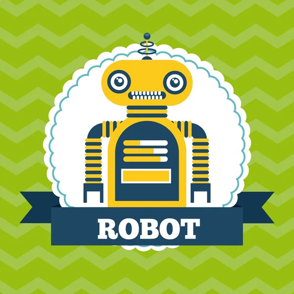 Diseño del robot de tarjetas — Vector de stock